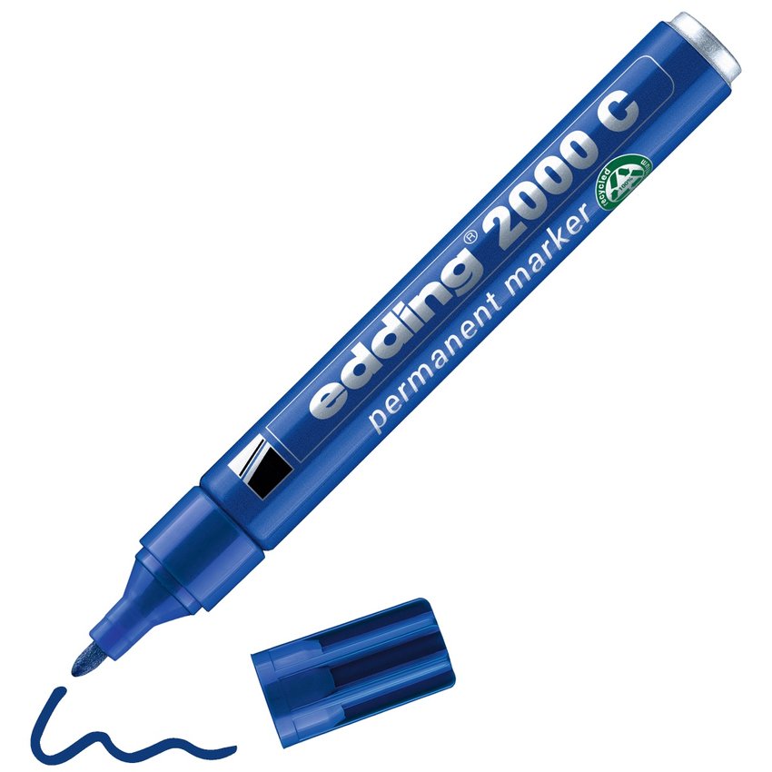 Marker permanentny e-2000c EDDING 15-3mm niebieski