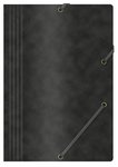 Teczka Z Gumką Office Products Preszpan A4 390Gsm 3-Skrz. Czarna