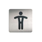 Tabliczka Picto Wc Panowie Srebrny 4954 /Durable (wyprzedaż)