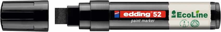 Marker olejowy na bazie wody e-52 EDDING EcoLine 4-15mm czarny