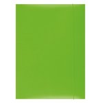 Teczka Z Gumką Office Products Karton/Lakier A4 350Gsm 3-Skrz. Zielona