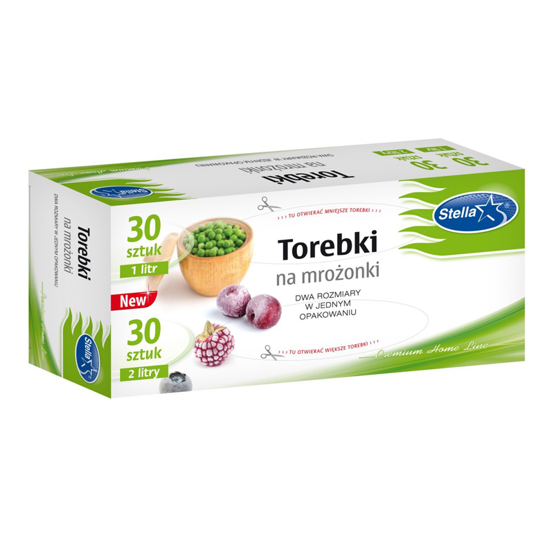 Torebki Na Mrożonki 1L x A'30 i 2L x A'30 Box /Stella