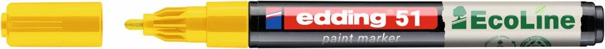 Marker olejowy na bazie wody e-51 EDDING EcoLine 1-2mm żółty