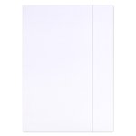 Teczka z gumką OFFICE PRODUCTS Premium karton A4 350gsm 3-skrz., biała