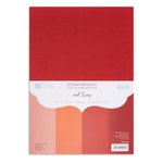 Zestaw Papierów 220G - Red Tones A4 20 Ark.  /DpCraft