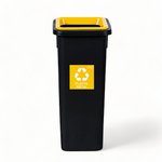 Kosz na Śmieci FIT BIN 20L Żółty Plastik / Plafor
