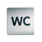Tabliczka Picto Wc Srebrny 150x150mm 4957 /Durable