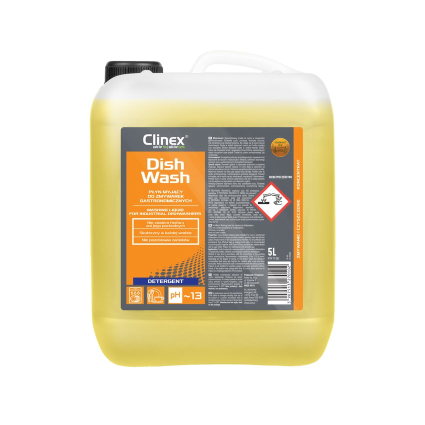 Płyn myjący do zmywarek gastronomicznych Clinex DishWash 5l 77-062
