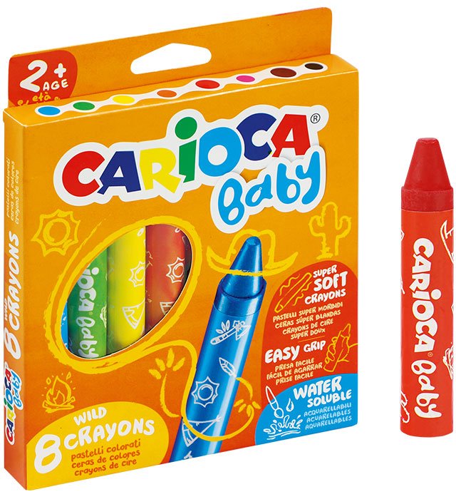 Kredki Baby 8 kolorów Carioca od 2. roku (42892)