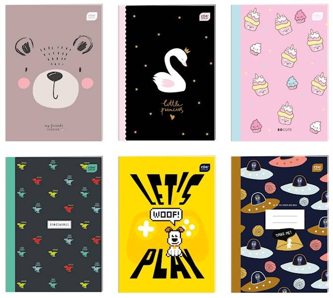 Zeszyt A4/32k kolorowa kratka 70G UV / Interdruk