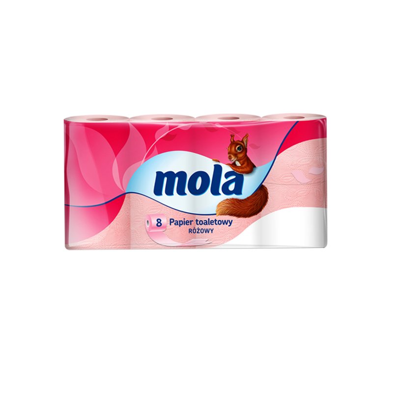 Papier Toaletowy Mola Familijna Różowa A'8