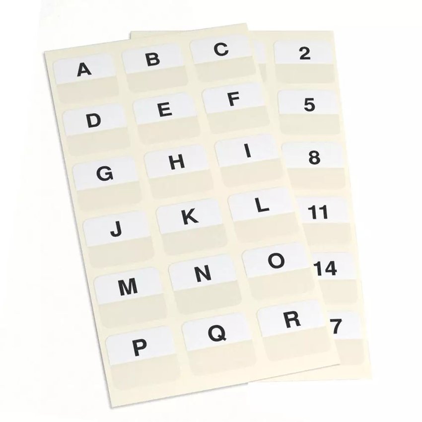 Zakładki Indeksujące Djois X 3L Białe 48 Szt. Wielokrotnego Użytku 12X40Mm