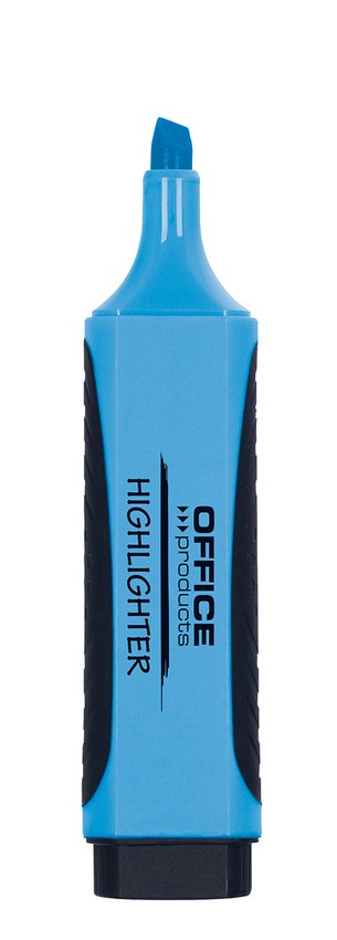 Zakreślacz OFFICE PRODUCTS z gumowym uchwytem 2-5mm niebieski