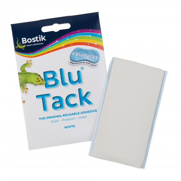 Masa Klejąca Blu Tack 45g Wielokrotnego Użytku Biała /Bostik