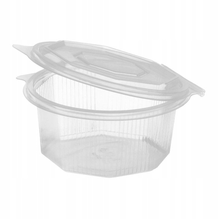 Pojemniki z pokrywką PP 750 ml ośmiokąt 50szt.  /Papstar