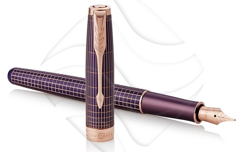 Parker Pióro Wieczne Sonnet Premium Chiselled Fioletowe PGT(18k) FP (F) [1931542]