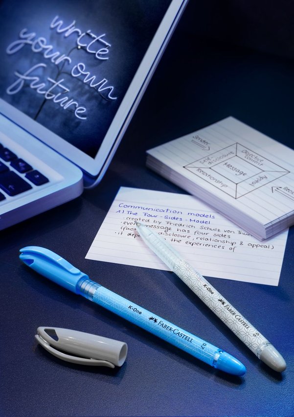 Długopis K-One 0.5/0.7 Mm Mix Kol. Czarny/Niebieski Display 40 Szt. Faber-Castell