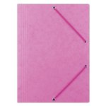 Teczka Z Gumką Office Products Preszpan A4 390Gsm 3-Skrz. Różowa