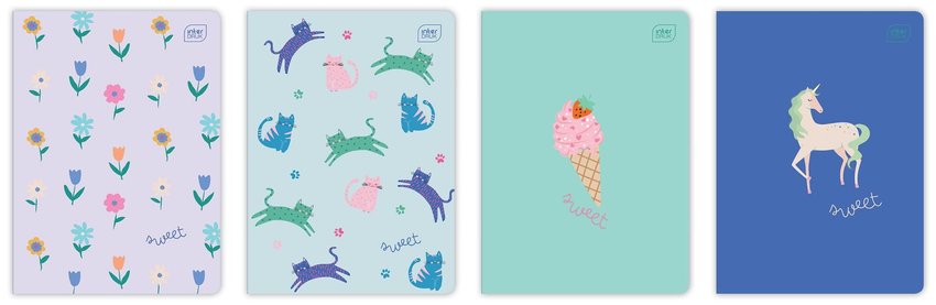 Zeszyt A5 32 kol3= 70g UV Sweet