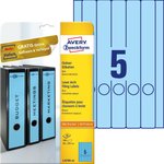Etykiety do segregatora Avery 38x297 5/A4 A'20 Niebieskie No.L4749-20