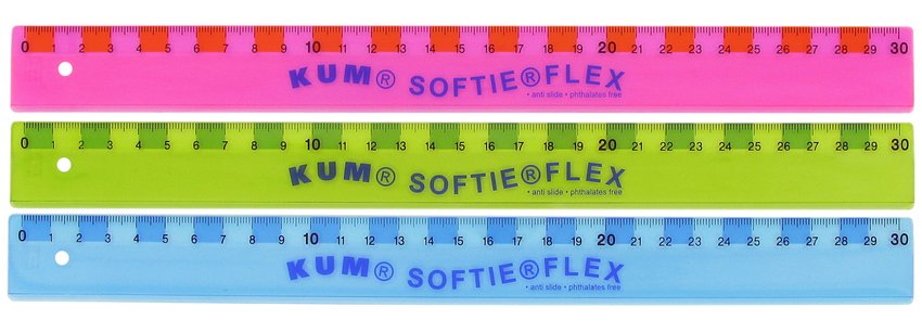 Linijka 30Cm Softie Flex W Woreczku Opakowanie Kartonowe Kum