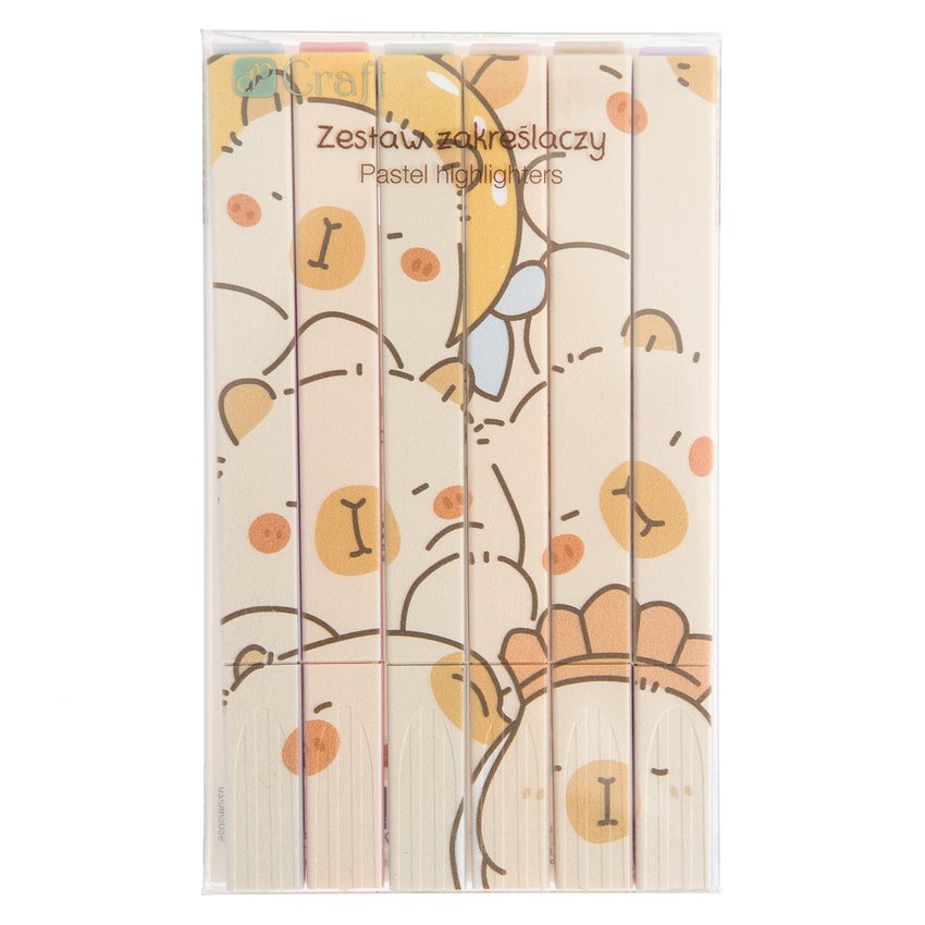 Zakreślacze 6szt. Kapibara /DpCraft