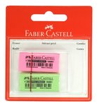 Gumka Neonowa Mała 2 Szt. Blister Faber-Castell