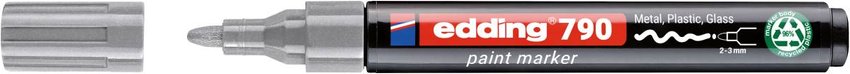 Marker olejowy e-790 EDDING PCR srebrny