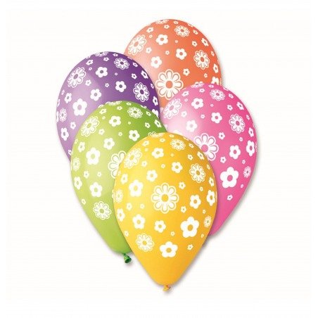 Balony Premium "Kwiatuszki", 12"/ 5 szt.  /GoDan