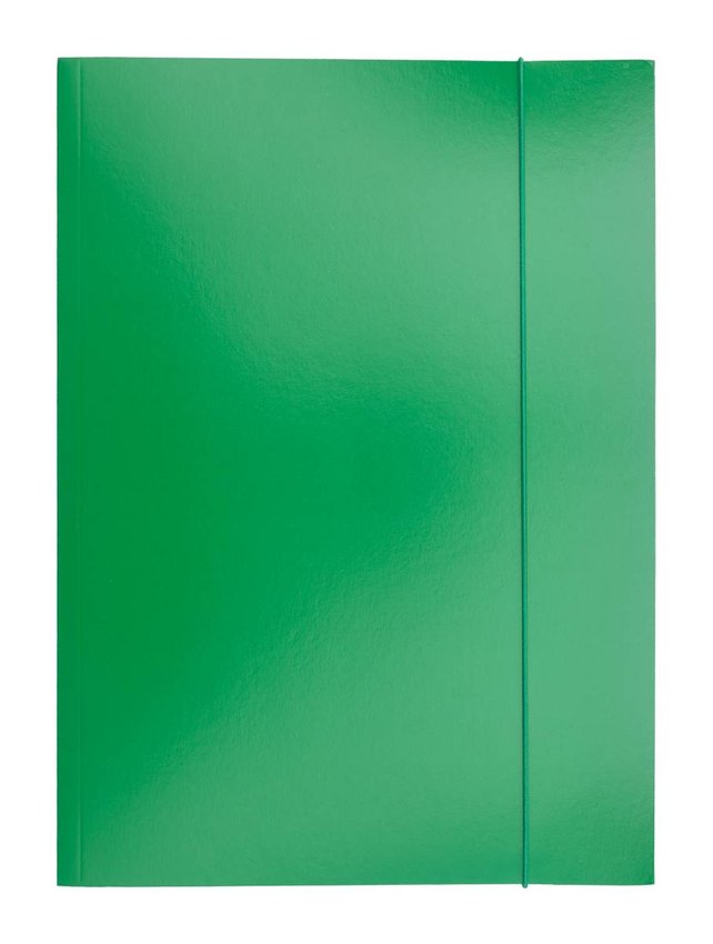 Teczka z gumką OFFICE PRODUCTS karton/lakier A4 320gsm 3-skrz., mix kolorów