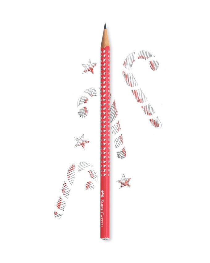 Ołówek Sparkle Pearly Czerwony (Candy Cane Red) Faber-Castell