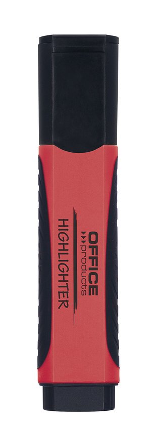 Zakreślacz OFFICE PRODUCTS z gumowym uchwytem 2-5mm czerwony