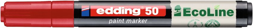 Marker olejowy na bazie wody e-50 EDDING EcoLine 2-3mm czerwony