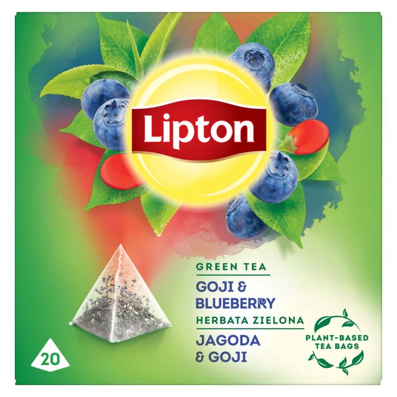 Herbata Lipton Piramidki Zielona Jagoda I Goja 20 Torebek