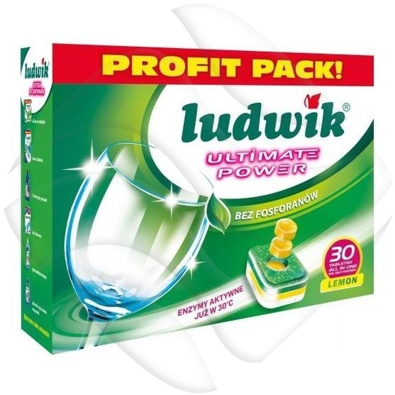 Ludwik Tabletki Do Zmywarek A'30 Tab All In One Lemon