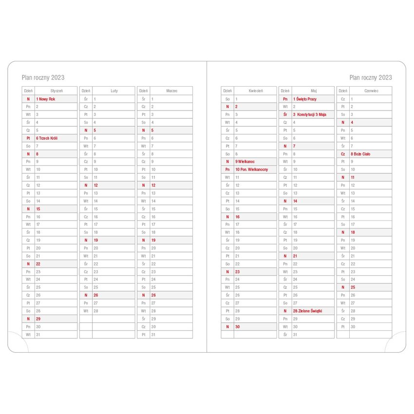 Terminarz O.Diary B5 Uran 2024 Czarny / Opus