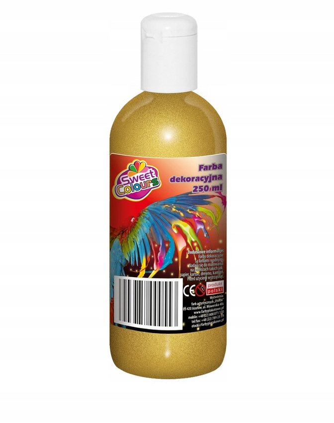 Farba Plakatowa 250ml Metaliczna Złota Sweet Colours / Otocki