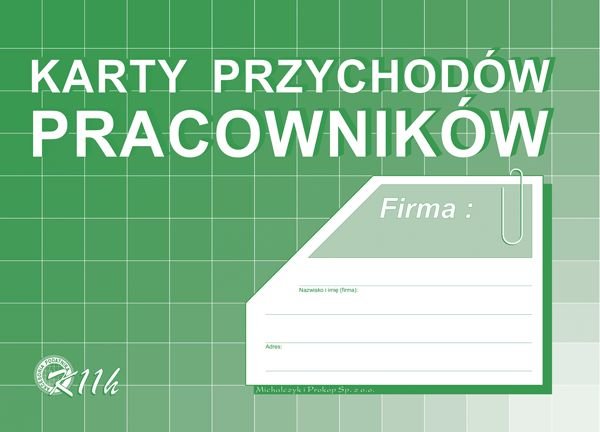 Karty Przychodów Pracowników A4 K11-H  /Mip