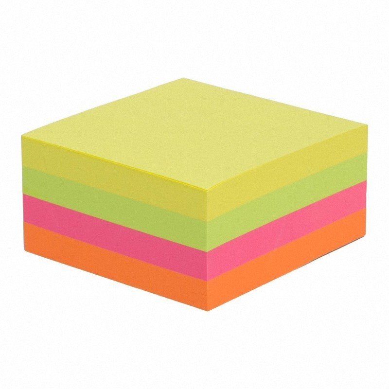 Bloczek Samoprzylepny 75x75 400k 4kol. Neon /Tres