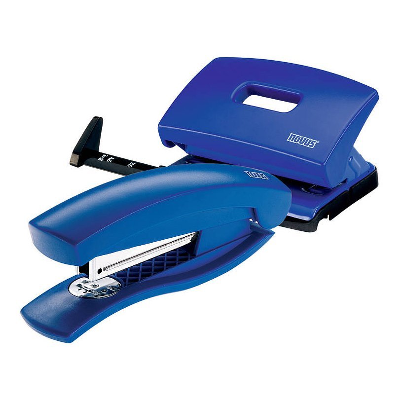 Zestaw Novus Zszywacz C1 + Dziurkacz C216 Blister Niebieski 020-1660