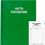 Teczka Akta Osobowe T03 Bindowana + Opis ABCDE Zielone /Konfex