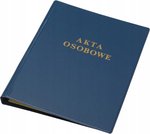 Teczka Akta Osobowe A4 PVC Bordowa /Panta Plast