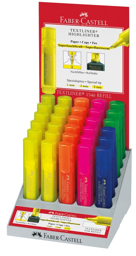 Zakreślacz 1546 Display 60 szt. Faber-Castell