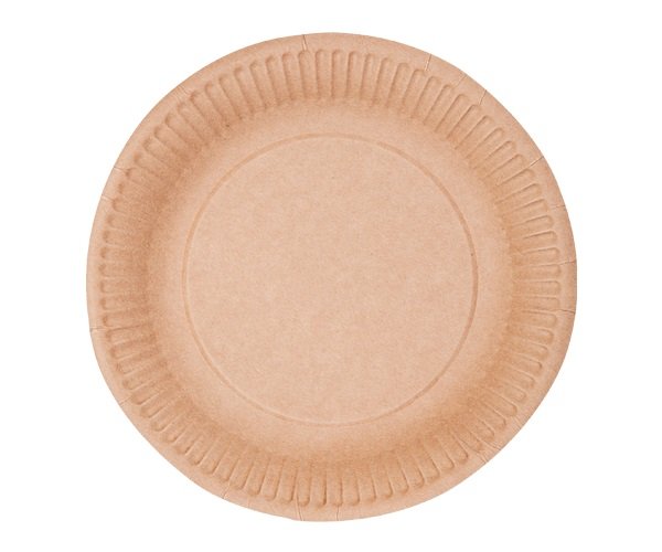 Talerz papierowy śr.18cm Nature 50szt. /Abc-Pak