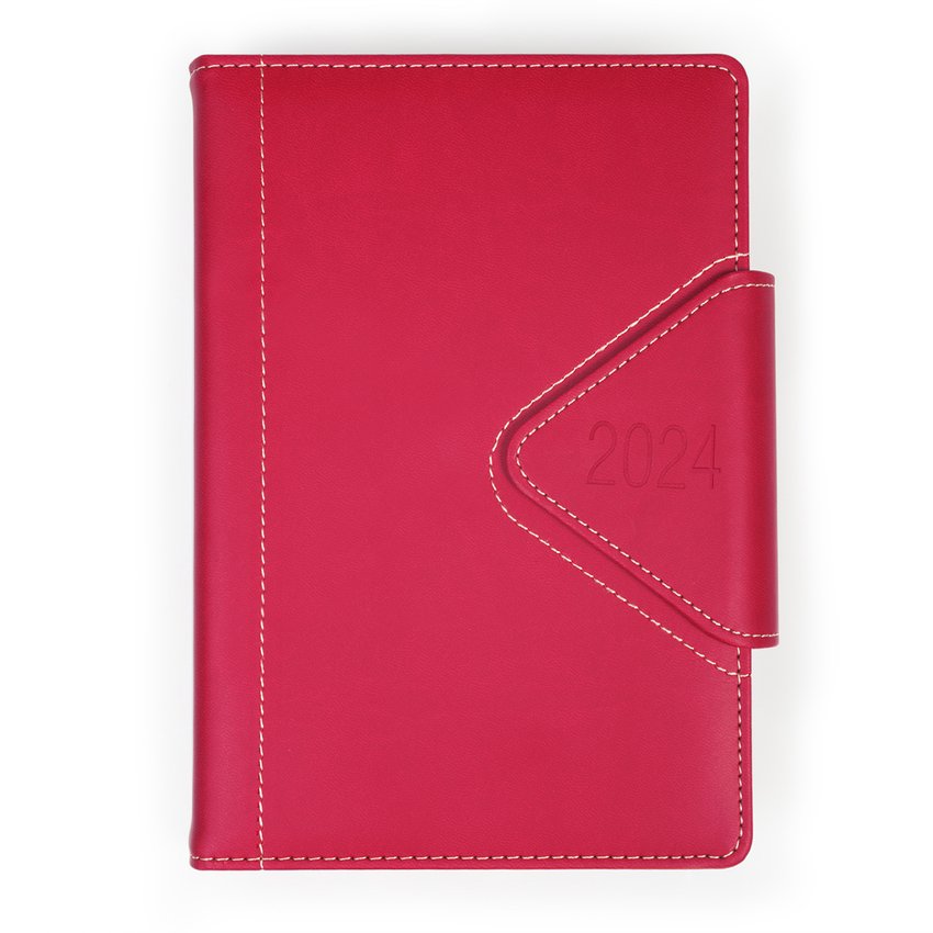 Terminarz O.Diary A5 Westa 2024 Czerwony / Opus