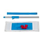 Zestaw Mop Płaski 50cm Kieszeniowy + Stelaż + Kij Teleskopowy /Emerson
