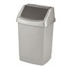 Kosz Na Śmieci 25L Uchylny Clik-it Srebrnografitowy /Curver 174989