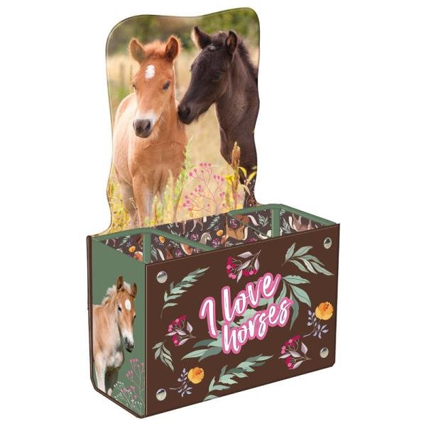 Pojemnik Na Długopisy Karton Lam Konie /DerForm