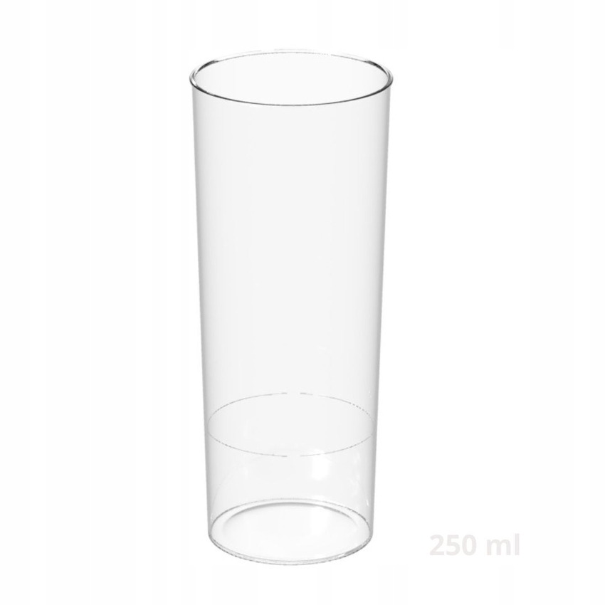Kubek wielokrotnego użytku PS 250ml 12szt. Przezroczysty