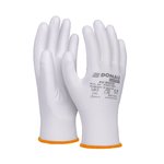 Rękawice Donau Safety Pu White Kat. II Rozm. 7 Białe  /DONAU SAFETY